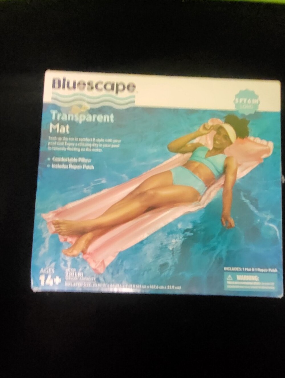 Bluescape Transparent Pool Mat - Pink